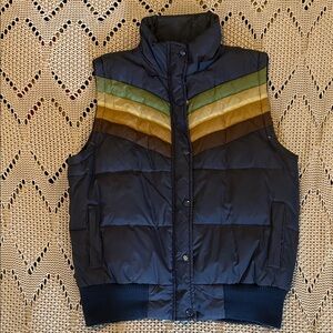 Vintage Delia’s Rainbow Puffer Vest Sz L